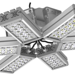 Светильник подвесной Ромашка High-Bay SVT-P-FLOWER-162Вт-12 (с защитой от 380В, трос)