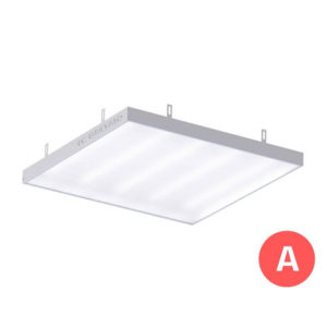 Потолочный светодиодный светильник с БАП (3 часа) LC 36-GRILYATO OP A3 36Вт 5000К/4000К